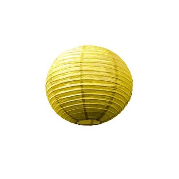 Lanterne Japonaise en Papier Or - 35 cm Lanterne Japonaise en Papier Or - 35 cm