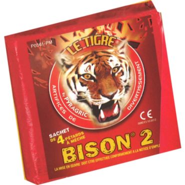 4 Pétards le Tigre Bison – n°2 | Jourdefete.com