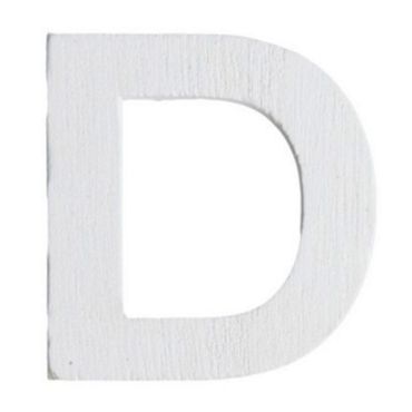 Lettre D en Bois Blanc - 5 cm Lettre D en Bois Blanc - 5 cm