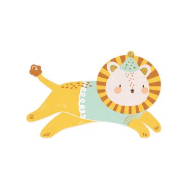 20 serviettes en papier lion | jourdefete.com