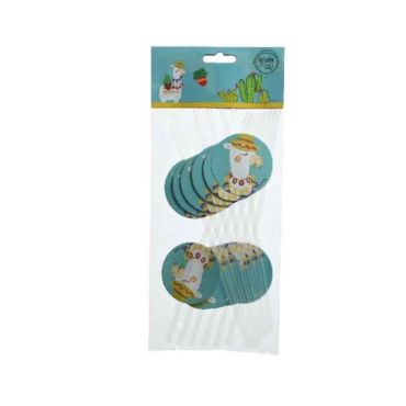 Lot de 12 Pailles Lama Mexique | jourdefete.com Lot de 12 Pailles Lama Mexique | jourdefete.com
