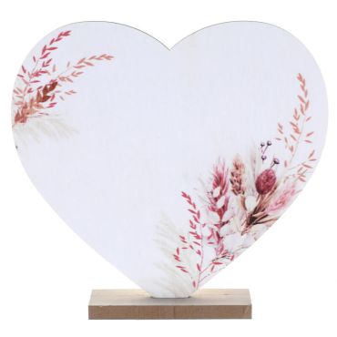 Centre de table Cœur - 19 x 18 cm - Romance Champêtre | jourdefete.com Centre de table Cœur - 19 x 18 cm - Romance Champêtre | jourdefete.com