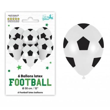 Un lot de 6 ballons pour un anniversaire pour enfant sur le football | jourdefete.com Un lot de 6 ballons pour un anniversaire pour enfant sur le football | jourdefete.com