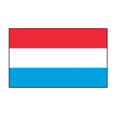 Lot de 10 drapeaux - Luxembourg Lot de 10 drapeaux - Luxembourg