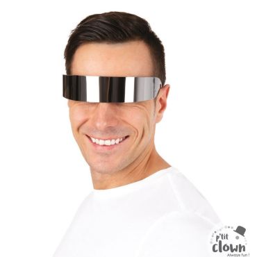 Lunettes futuristes argent effet miroir pour soirée déguisée | jourdefete.com Lunettes futuristes argent effet miroir pour soirée déguisée | jourdefete.com