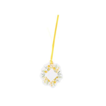 10 Étiquettes avec ruban - Collection Mimosa 10 Étiquettes avec ruban - Collection Mimosa
