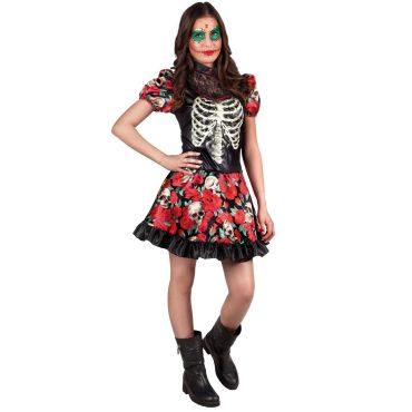 Costume Day Of The Dead Ado Fille - 14-16 ans Costume Day Of The Dead Ado Fille - 14-16 ans