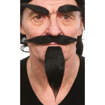 Set Diable : Moustache, Barbiche et Sourcils Set Diable : Moustache, Barbiche et Sourcils