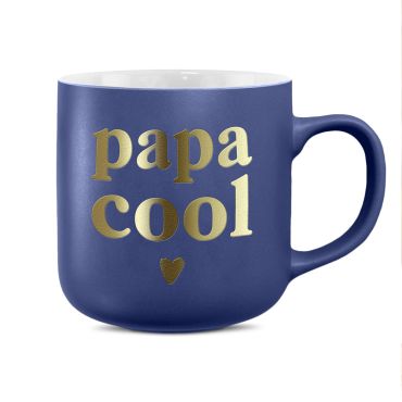Mug mat bleu avec inscription “Papa Cool” dorée | jourdefete.com Mug mat bleu avec inscription “Papa Cool” dorée | jourdefete.com
