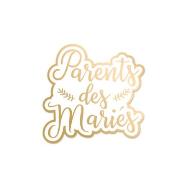 Broche "Parents des mariés" | jourdefete.com Broche "Parents des mariés" | jourdefete.com