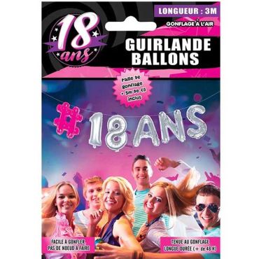 guirlande-ballon-18-ans-anniversaire-argent-3-metres|jourdefete.
com guirlande-ballon-18-ans-anniversaire-argent-3-metres|jourdefete.
com