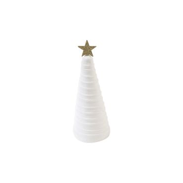 Arbre de Noël décoratif en velours vert ou blanc avec étoile dorée | jourdefete.com Arbre de Noël décoratif en velours vert ou blanc avec étoile dorée | jourdefete.com