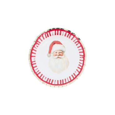 Lot de 8 bols en carton motif Père Noël blanc cerise et or Santa's Christmas | jourdefete.com Lot de 8 bols en carton motif Père Noël blanc cerise et or Santa's Christmas | jourdefete.com