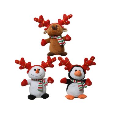 Peluche de Noël animée – renne, pingouin ou bonhomme de neige avec musique et mouvement | jourdefete.com Peluche de Noël animée – renne, pingouin ou bonhomme de neige avec musique et mouvement | jourdefete.com