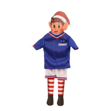 Déguisement footballeur France pour lutin farceur, maillot bleu deux étoiles et short blanc | jourdefete.com Déguisement footballeur France pour lutin farceur, maillot bleu deux étoiles et short blanc | jourdefete.com