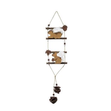 suspension en bois écureuils de Noël de 55 cm | jourdefete.com suspension en bois écureuils de Noël de 55 cm | jourdefete.com