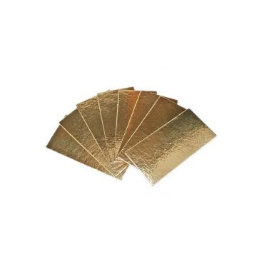5 semelles à buches dorées en carton | jourdefete.com 5 semelles à buches dorées en carton | jourdefete.com