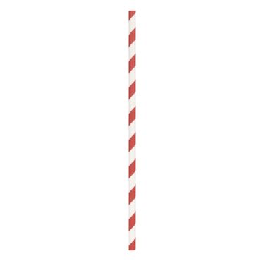 10 pailles en papier à rayures blanches et rouges | jourdefete.com