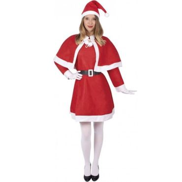 Déguisement de Mère Noël en feutrine pour femme taille unique | jourdefete.com