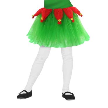 Tutu d’elfe enfant vert et rouge pour déguisement de Noël | jourdefete.com Tutu d’elfe enfant vert et rouge pour déguisement de Noël | jourdefete.com