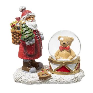 boule à neige du père noël avec ourson | jourdefete.com boule à neige du père noël avec ourson | jourdefete.com