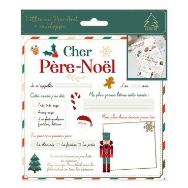 Un kit de lettre au Père Noël avec enveloppe | jourdefete.com Un kit de lettre au Père Noël avec enveloppe | jourdefete.com