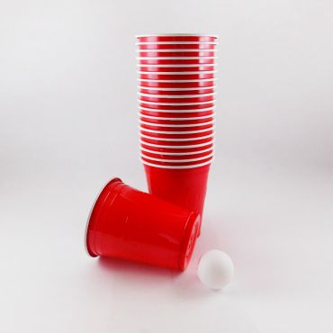 Gobelets "Beer Pong" x20 - Rouge Gobelets "Beer Pong" x20 - Rouge