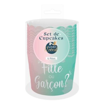 Pack de 12 caissettes à cupcakes - Fille ou Garçon ? - Collection Gender Reveal | jourdefete.com Pack de 12 caissettes à cupcakes - Fille ou Garçon ? - Collection Gender Reveal | jourdefete.com