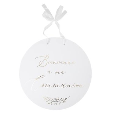 Un superbe panneau pour souhaiter la bienvenue à la première communion de votre enfant | jourdefete.com Un superbe panneau pour souhaiter la bienvenue à la première communion de votre enfant | jourdefete.com