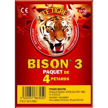 Pack de pétards Bison n°3 | jourdefete.com Pack de pétards Bison n°3 | jourdefete.com