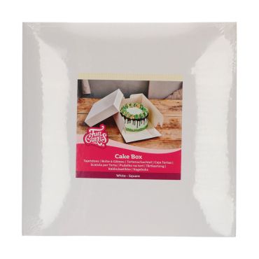 Boîte à gâteau blanche de 30 x 30 x 15 cm | jourdefete.com Boîte à gâteau blanche de 30 x 30 x 15 cm | jourdefete.com