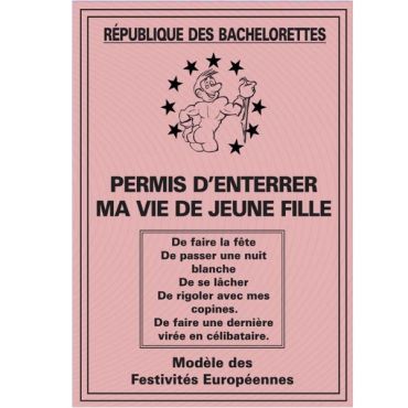 permis d'enterrement de vie de jeune fille permis d'enterrement de vie de jeune fille
