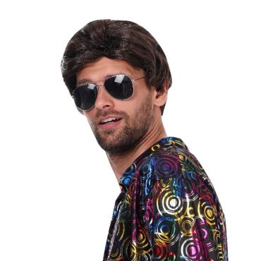 Perruque Vance cheveux bruns pour homme Perruque Vance cheveux bruns pour homme