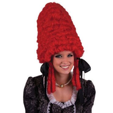 Perruque de Marquise Pompadour - Rouge Perruque de Marquise Pompadour - Rouge