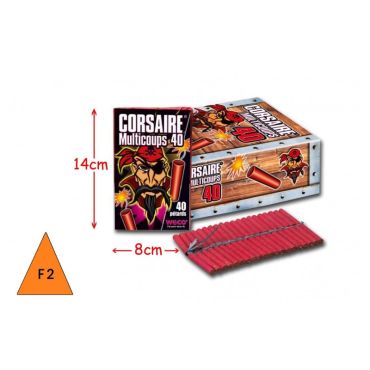 Pétarade de 40 coups avec packaging pirate | jourdefete.com Pétarade de 40 coups avec packaging pirate | jourdefete.com