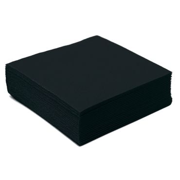 50 Petites Serviettes Microgaufrées - Noir 50 Petites Serviettes Microgaufrées - Noir