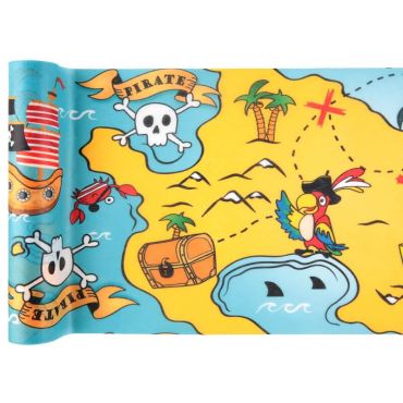 Chemin de table de la collection petit pirate de 5 mètres Chemin de table de la collection petit pirate de 5 mètres