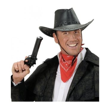 Pistolet de Cow Boy Noir - 30 cm Pistolet de Cow Boy Noir - 30 cm