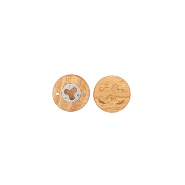 Décapsuleur Magnétique en Bois avec gravure - Modèle Papa
