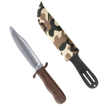Poignard factice avec fourreau camouflage pour déguisement militaire | jourdefete.com Poignard factice avec fourreau camouflage pour déguisement militaire | jourdefete.com