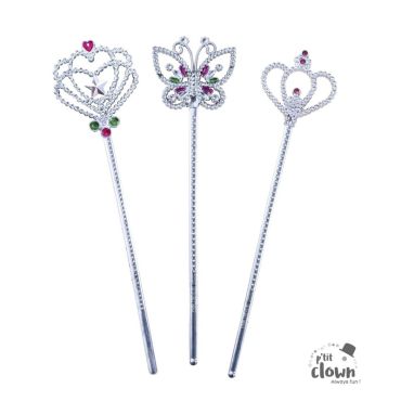 Baguette magique fée avec strass et motifs royaux | jourdefete.com Baguette magique fée avec strass et motifs royaux | jourdefete.com