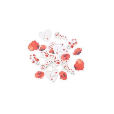 Assortiment de 100 Confettis - Collection Poppy Love Assortiment de 100 Confettis - Collection Poppy Love