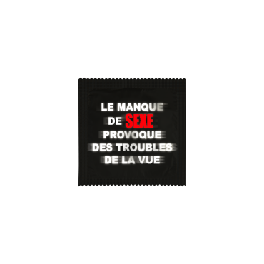 Préservatif Humoristique "Le Manque de Sexe" Préservatif Humoristique "Le Manque de Sexe"