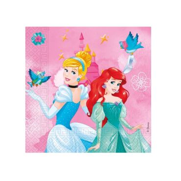 20 serviettes en papier princesses Disney 20 serviettes en papier princesses Disney
