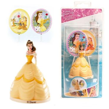 kit déco pour gâteau de Princesse Disney Belle | jourdefete.com kit déco pour gâteau de Princesse Disney Belle | jourdefete.com