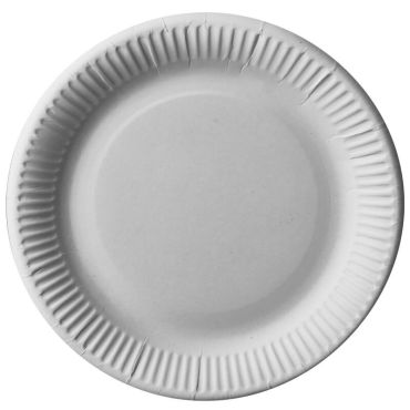 25 Assiettes en Carton - 23 cm - Blanc - "Pure" | jourdefete.com