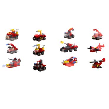 Assortiment de mini véhicules de pompier, bateaux et hélicoptères de sauvetage en briques de construction à assembler | jourdefete.com Assortiment de mini véhicules de pompier, bateaux et hélicoptères de sauvetage en briques de construction à assembler | jourdefete.com