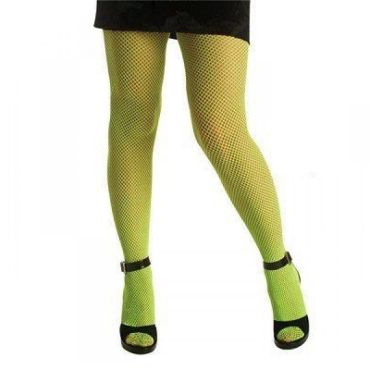 Collants Résille Néon Vert - Taille Unique Collants Résille Néon Vert - Taille Unique