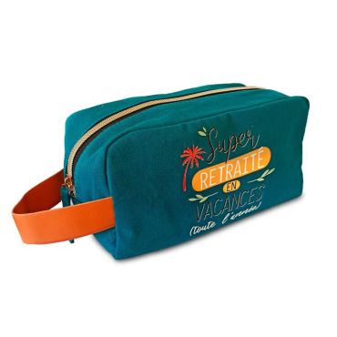 Trousse de toilette verte super retraité | jourdefete.com