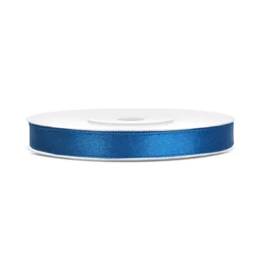Ruban satiné bleu de 6 mm pour décorations élégantes | jourdefete.com